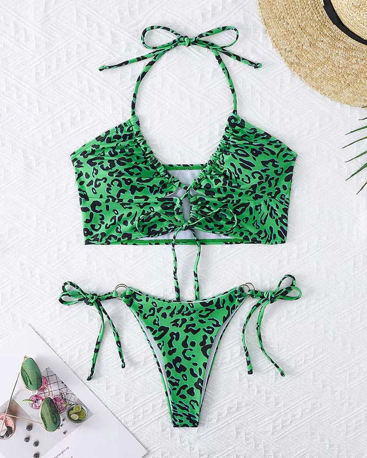 Women Playful Animal Print Bikini Set Mune Fashion