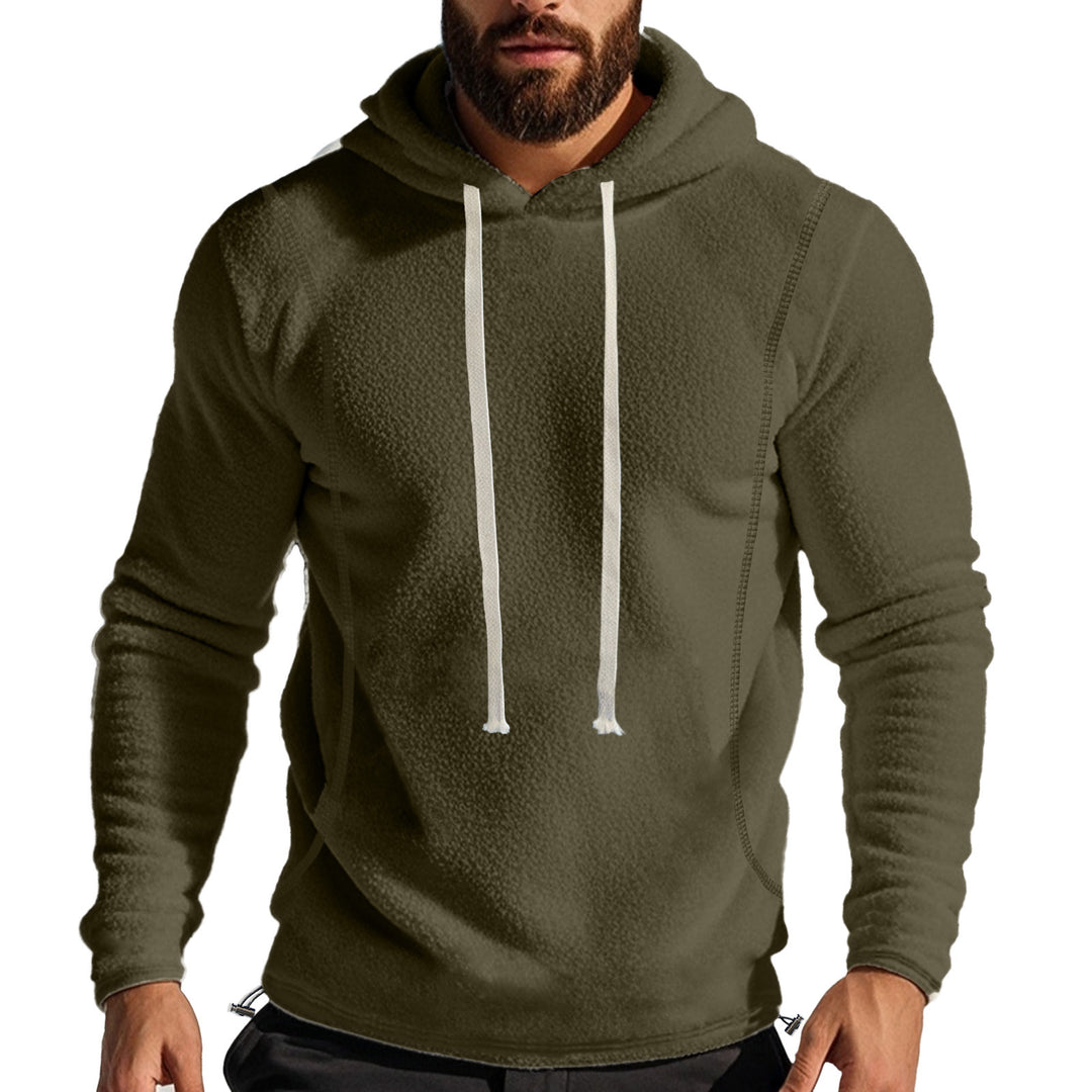 Men's fleece-lined hoodie with flatlock seams, kangaroo pocket, and adjustable drawstring Mune Fashion