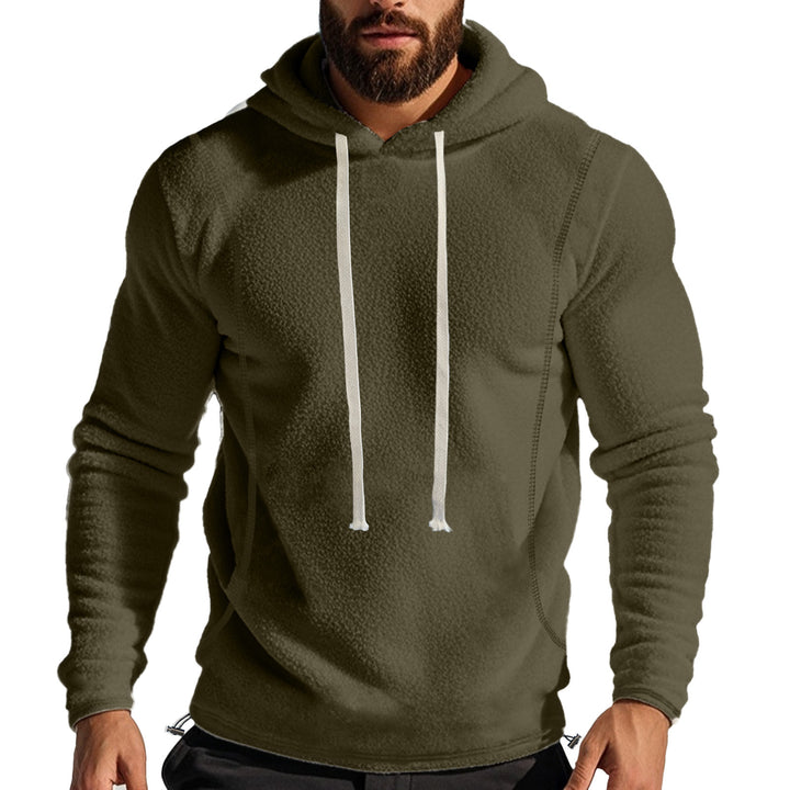 Men's fleece-lined hoodie with flatlock seams, kangaroo pocket, and adjustable drawstring Mune Fashion