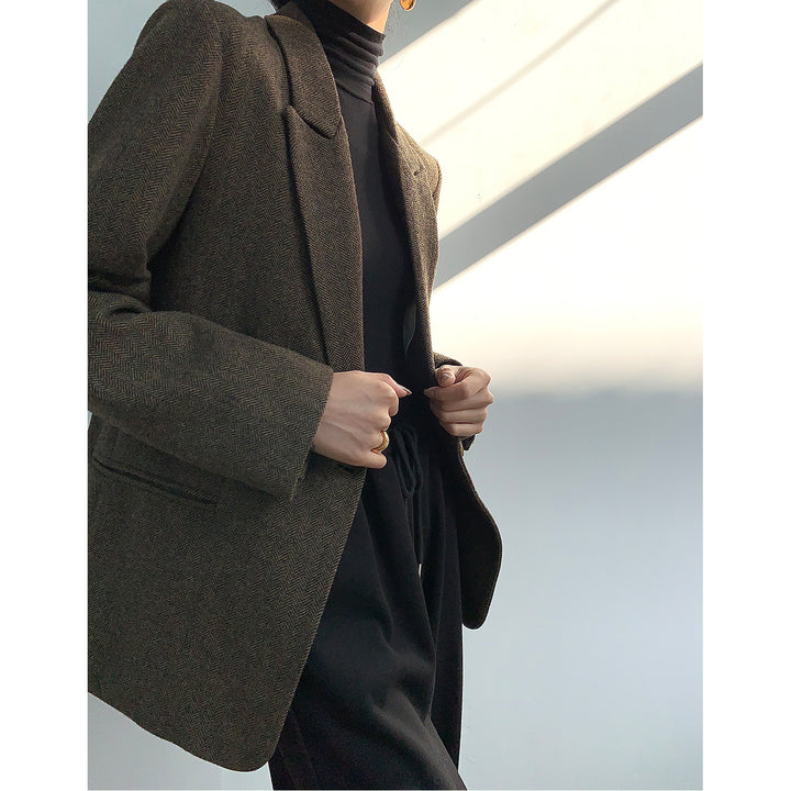 Ladies Elegant Wool Blazer Mune Fashion