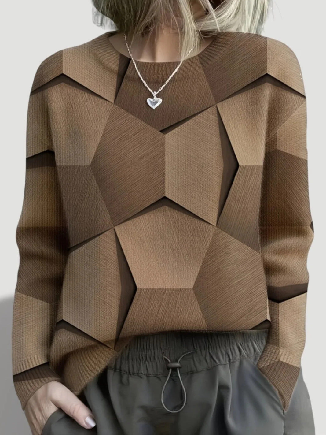 Ladies Patterned Sweater