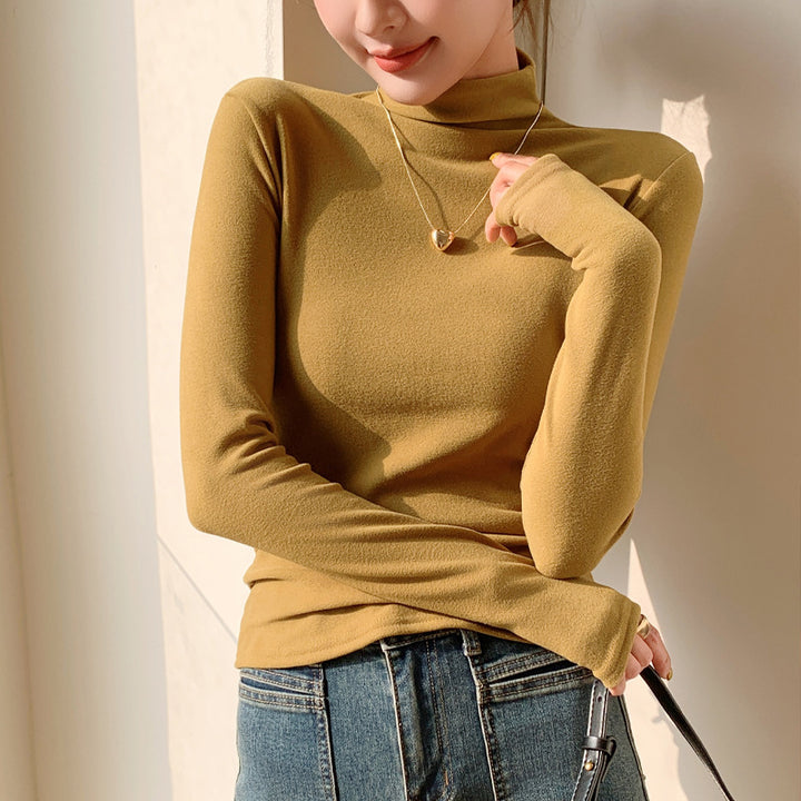 Women's Elegant Turtleneck Top Mune Fashion 1787620582