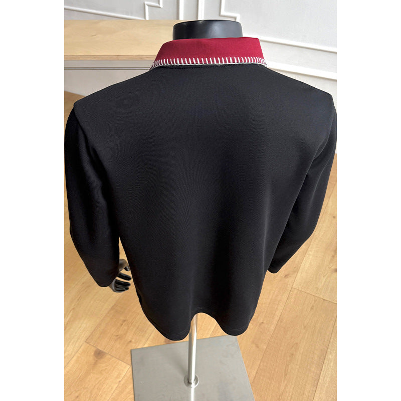 Men's Fashion Stand Collar Sweater with Zipper Mune Fashion