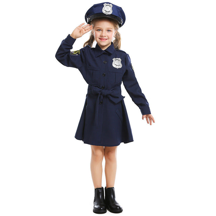 Women's Police Costume with Skirt and Cap Mune Fashion