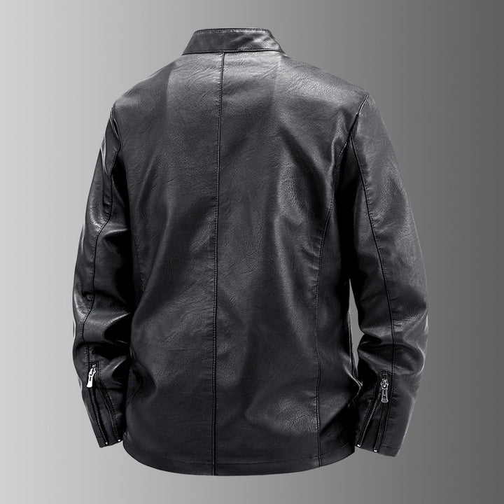 Men's High-Quality Faux Leather Jacket Mune Fashion