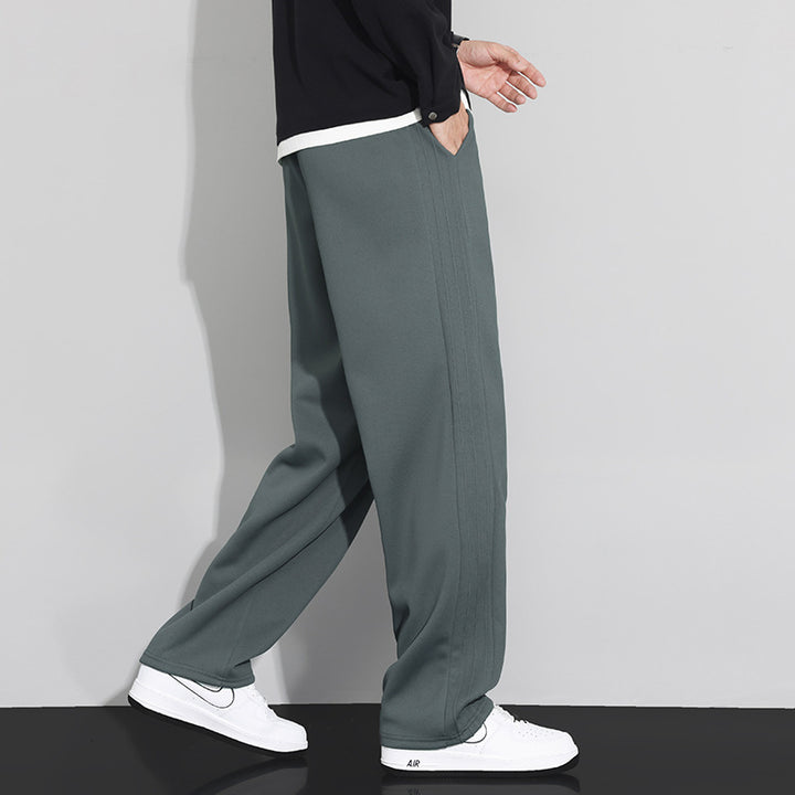 Men's loose-fitting lounge joggers with cotton fleece lining and adjustable drawstring Mune Fashion