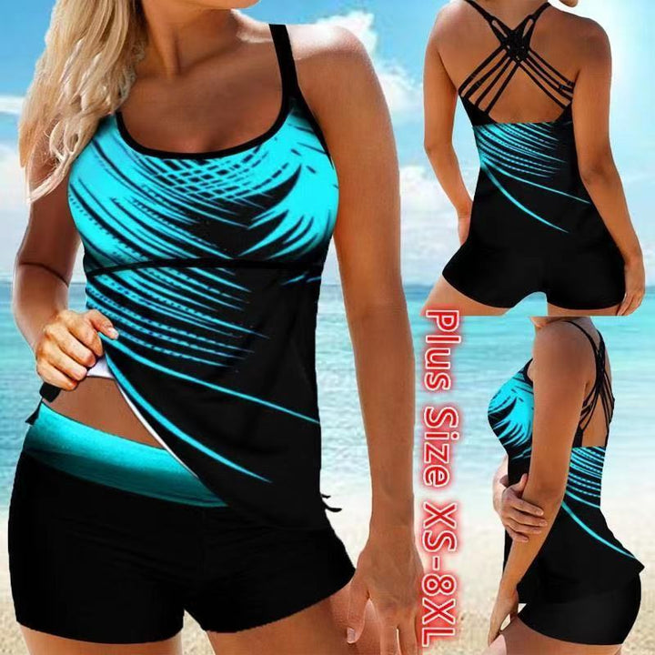 Women's Sports Tankini with Fashionable Shorts Mune Fashion