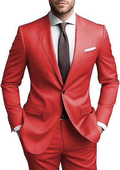 Men's tailored single-button suit set with slim silhouette and stretch comfort Mune Fashion