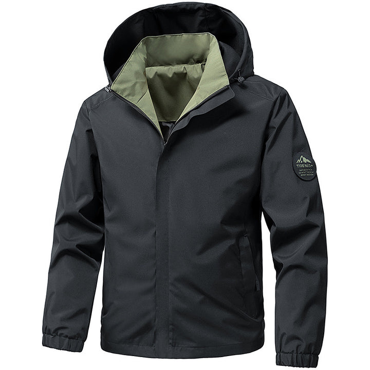 Men's technical hooded softshell jacket with adjustable hood and utility pockets Mune Fashion