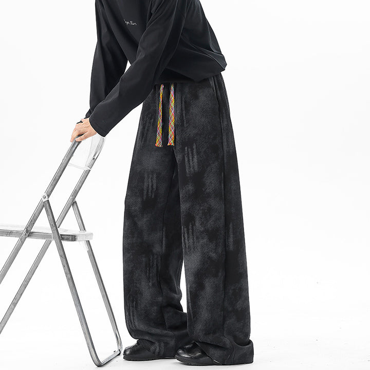 Women's Extra Wide Cozy Lounge Pants with Drawstring, Soft Velour and Extra Long Hem Mune Fashion
