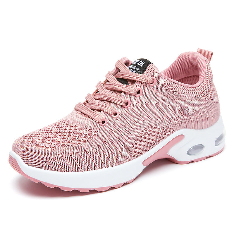 Women's knitted comfort sneaker with visible air unit, pressure-relieving memory footbed inlay and grip profile sole Mune Fashion