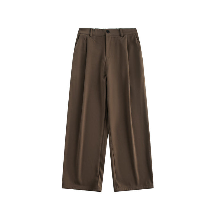 Ladies wide high-waisted trousers with pleats and wide leg Mune Fashion