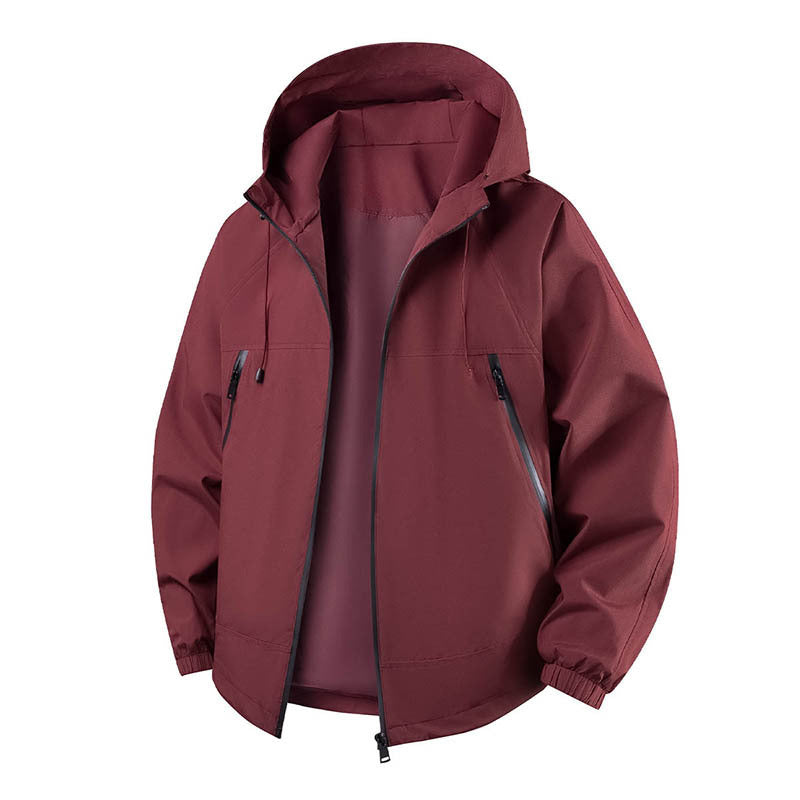 Men's Lightweight Outdoor Jacket with Adjustable Hood Mune Fashion