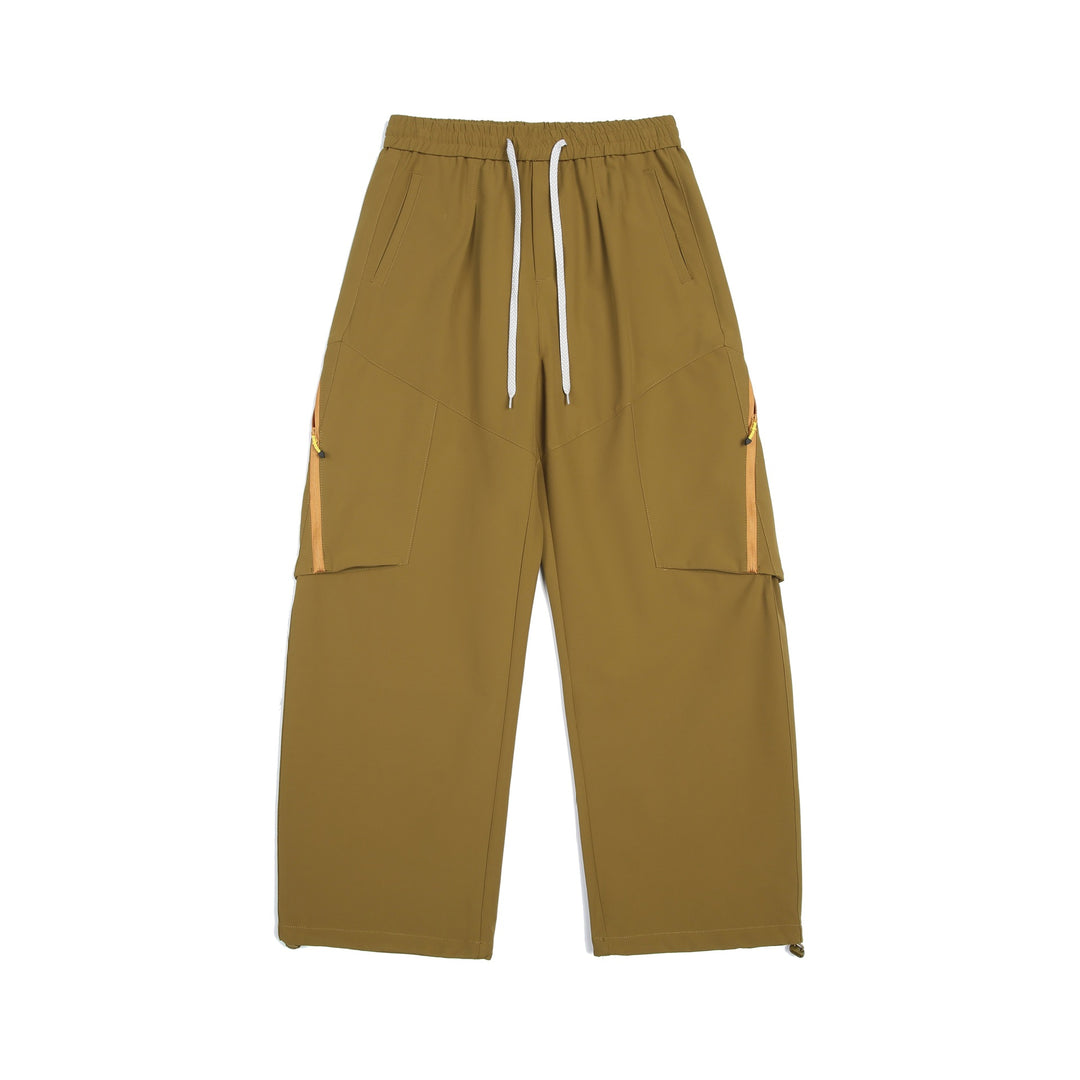 Men's Technical Cargo Training Pants with Elastic Waistband and Zipper Pockets Mune Fashion
