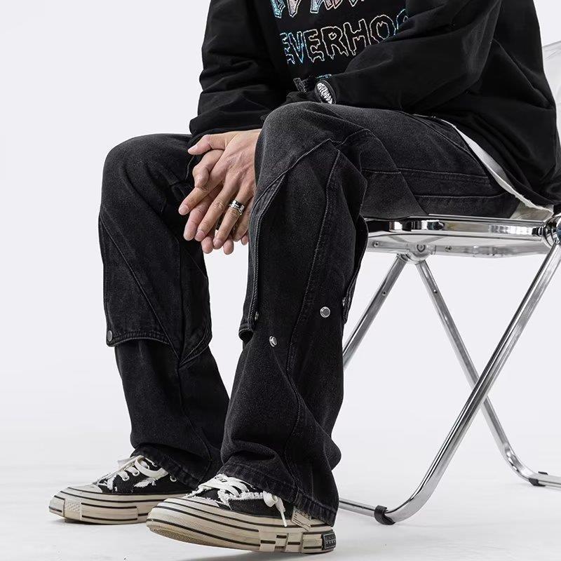 Men's Casual Denim Cargo Pants Mune Fashion