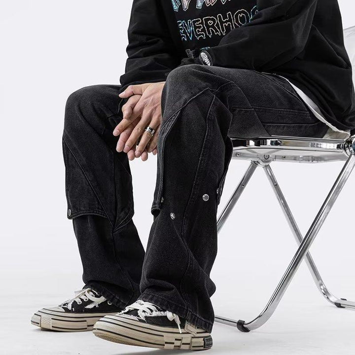Men's Casual Denim Cargo Pants Mune Fashion