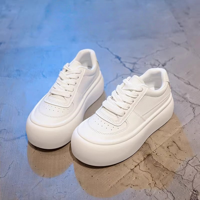 Women's Platform Sneakers with Ergonomic Sole and Breathable Upper Material Mune Fashion