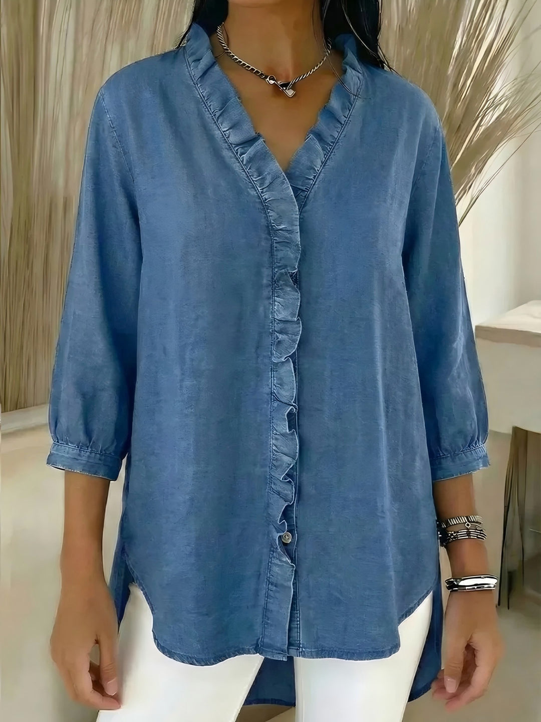 Women Long Sleeve Blouse Mune Fashion