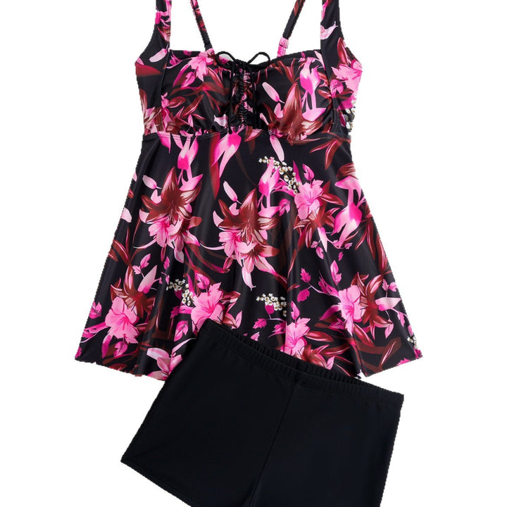 Women's tankini with floral top and comfortable shorts Mune Fashion