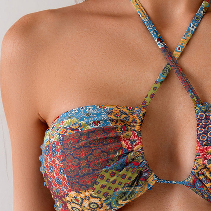 Women's Bandeau Bikini Set with sophisticated ties Mune Fashion