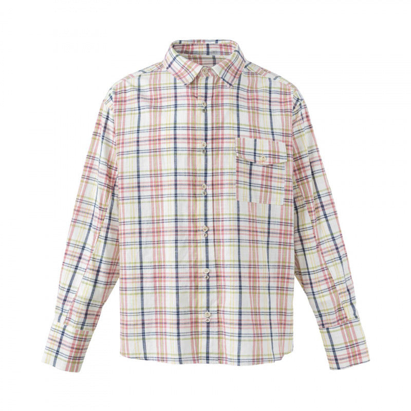 Unisex Checked Overshirt-Jacket with Chest Pocket and Boxy Cut Mune Fashion