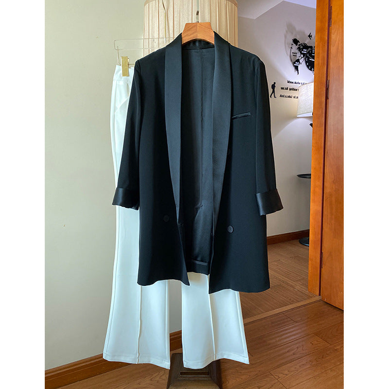 Ladies Elegant Tuxedo Blazer Mune Fashion