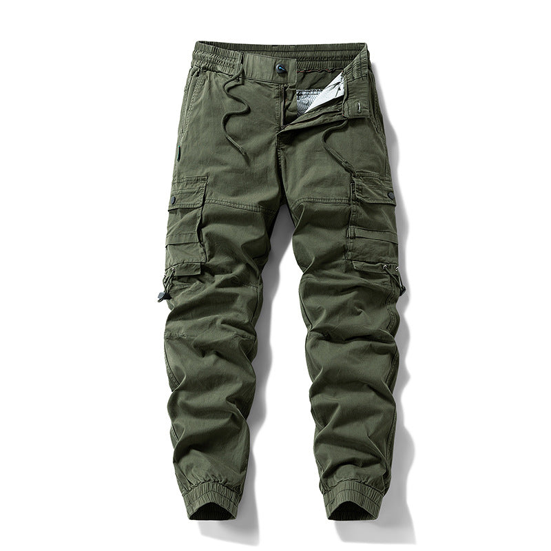 Men's Tactical Utility Cargo Pants in Jogger Cut with Reinforced Knees, Elastic Comfort Waistband and Organizer Pockets Mune Fashion