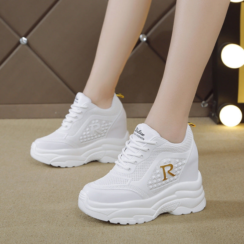 Women Chunky Sneakers with breathable mesh surface and lightweight comfort Mune Fashion