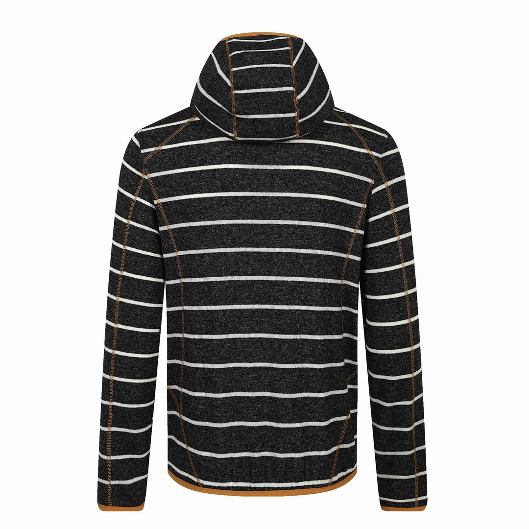 Unisex Striped Knit Half Collar Sweater with Raglan Sleeves Mune Fashion