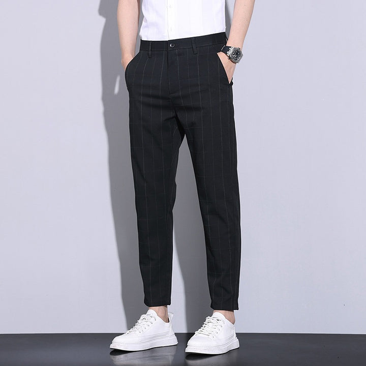 Men's Elegant Checked Chino Pants Mune Fashion