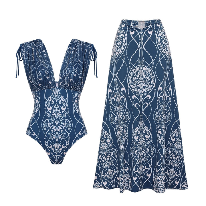 Women's elegant one-piece swimsuit with sophisticated draping Mune Fashion