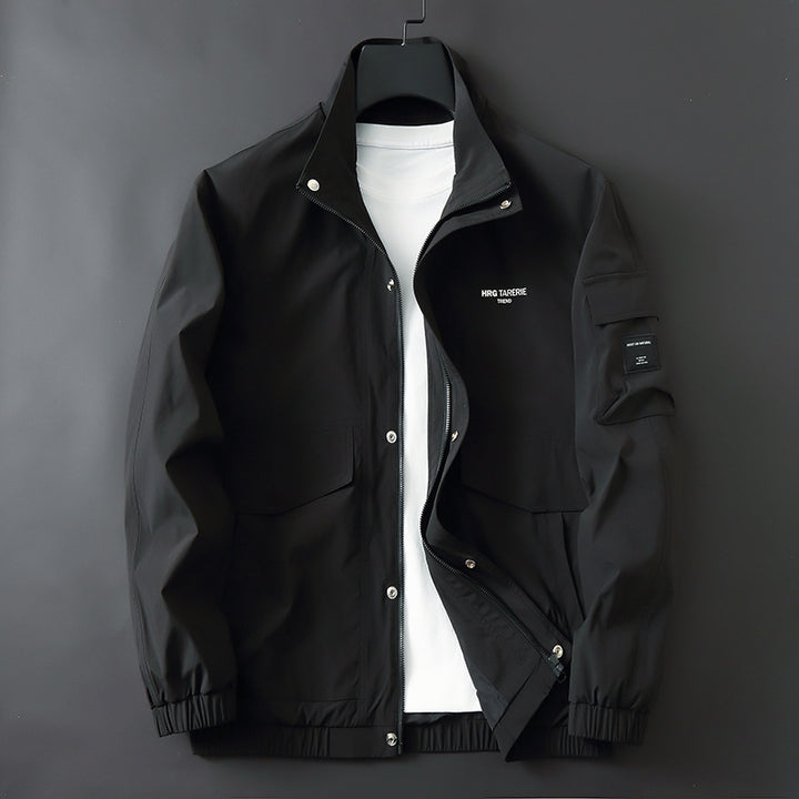 Men's functional field jacket with standing collar, arm pocket, and flap pockets Mune Fashion