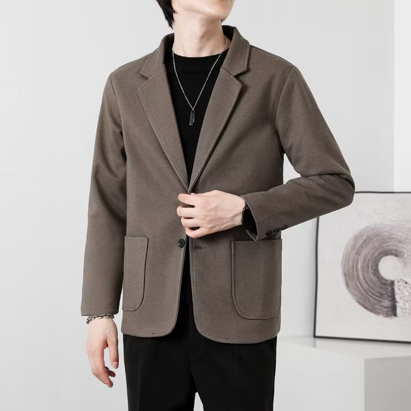 Men's Stylish Casual Blazer with Lapel Collar Mune Fashion
