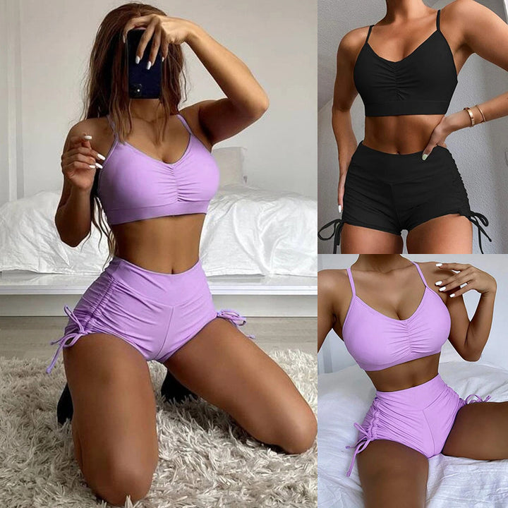 Women High-Quality Sport Bikini Set with Knot Detail Mune Fashion