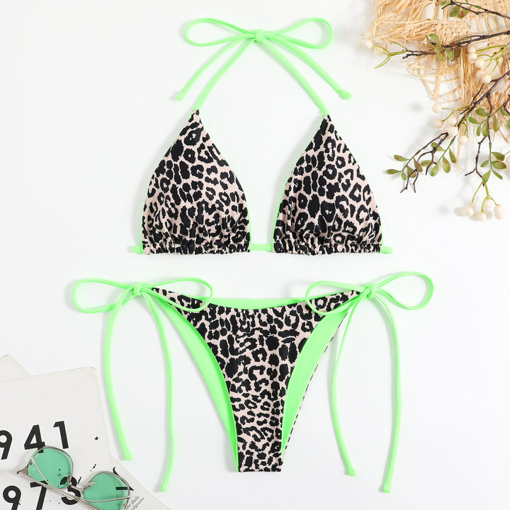 Women Triangle Bikini Set with exciting Leo pattern Mune Fashion
