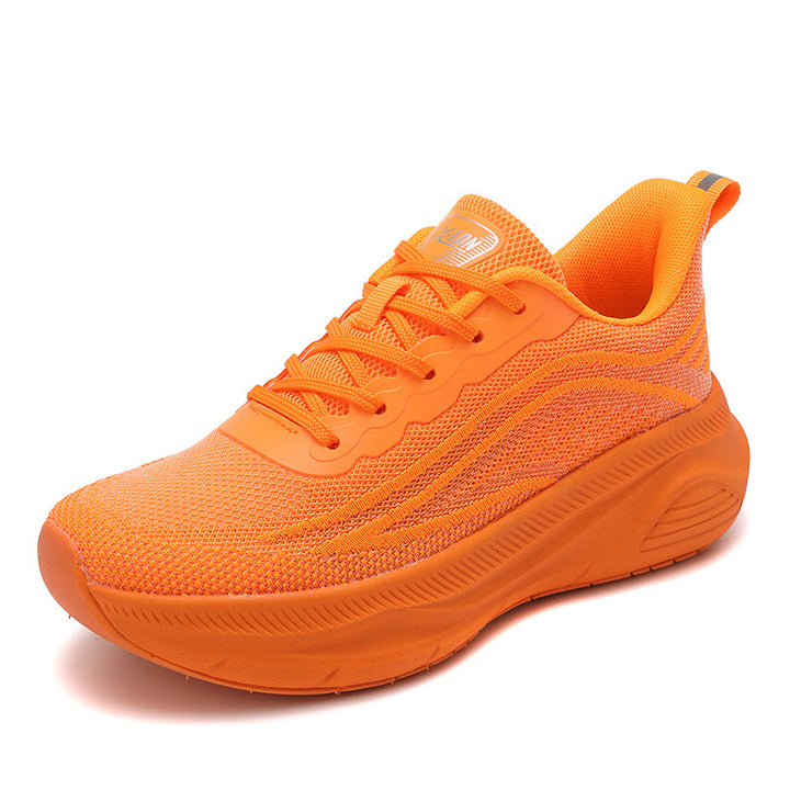 Women's breathable running trainers with thick cushioned wedge sole and comfort insole Mune Fashion