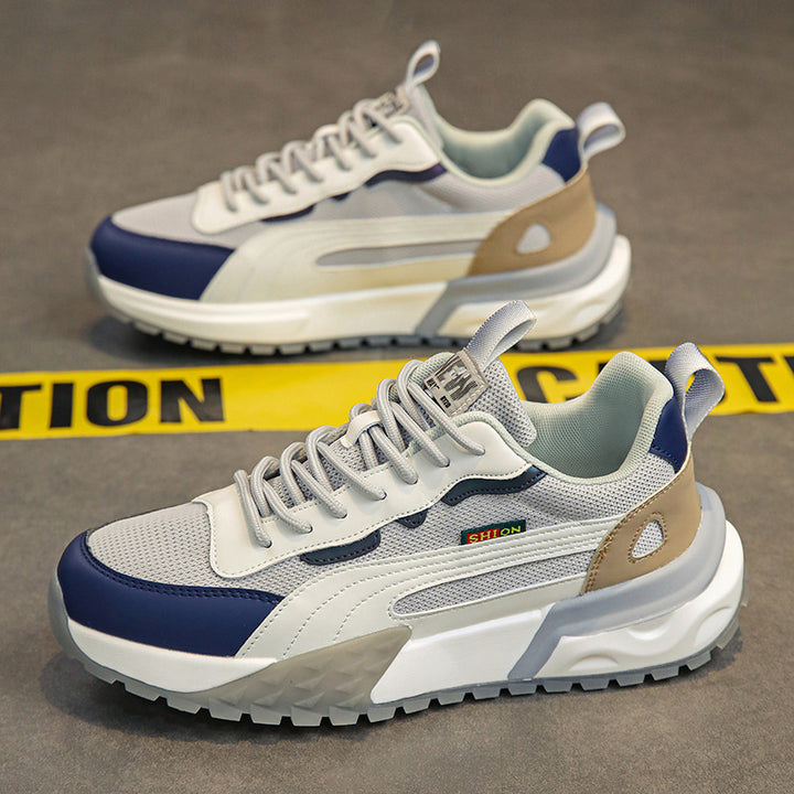 Men's Retro Outdoor Sneakers with contoured trail sole and breathable mesh Mune Fashion