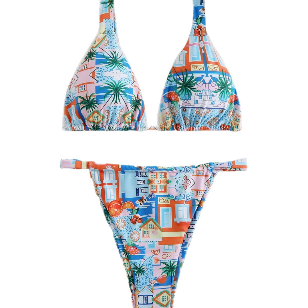 Women’s triangle bikini with lively print Mune Fashion