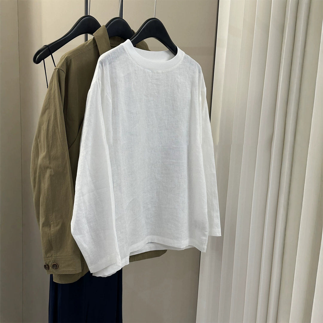 Women's Casual Linen Top Mune Fashion