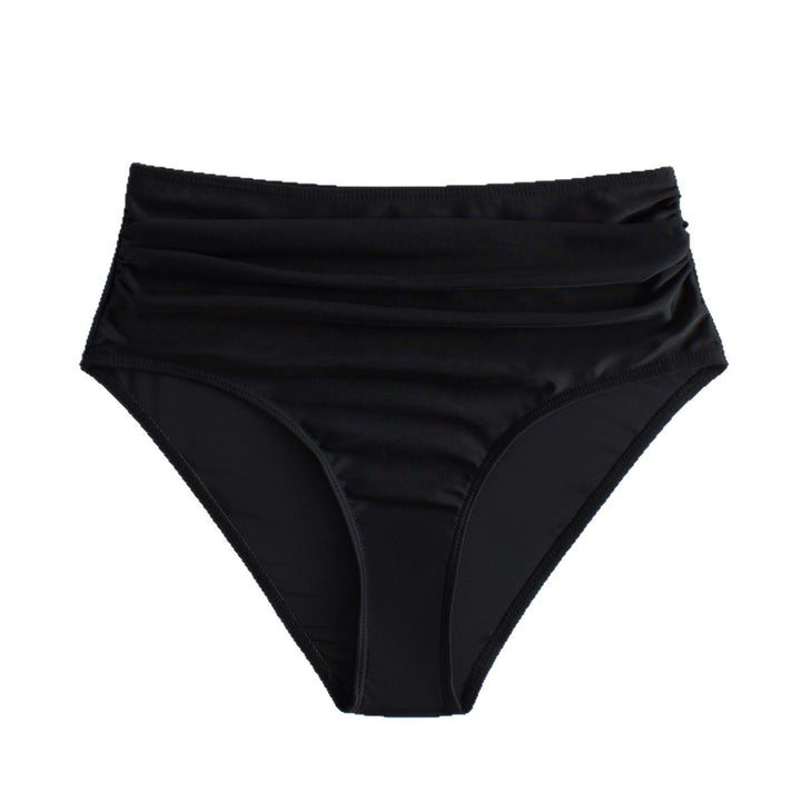 Women High-waisted Bikini Bottom with Refined Ruffle Details Mune Fashion