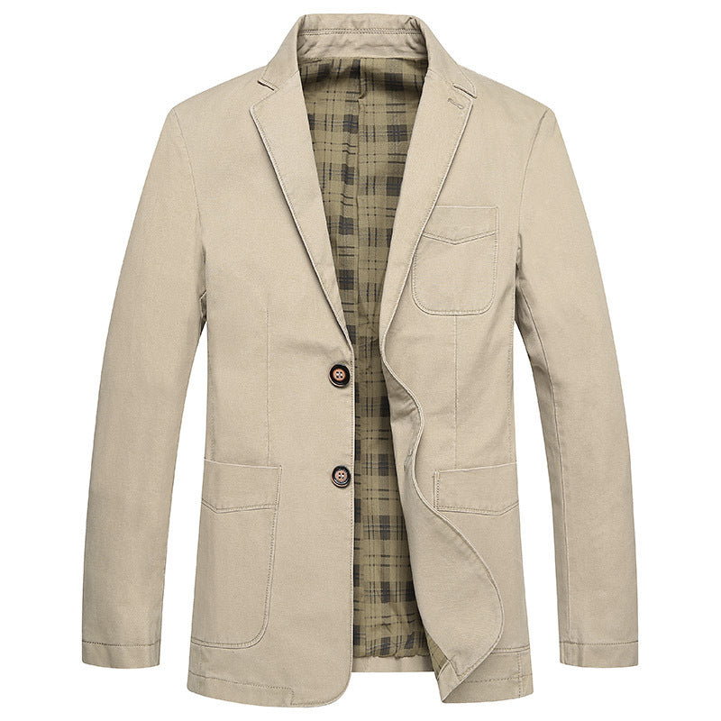 Men's blazer in field style made of premium canvas with patch pockets Mune Fashion