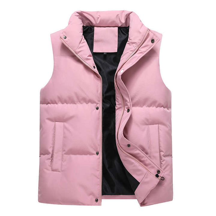 Men's quilted thermo vest with stand-up collar, windproof outer layer and zip pockets Mune Fashion