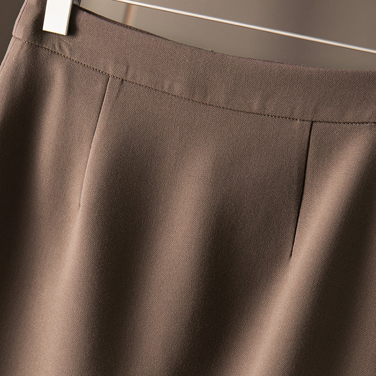 Women's Elegant Midi Skirt with High Waist Mune Fashion
