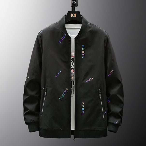 Men's Stylish Bomber Jacket with Logos Mune Fashion