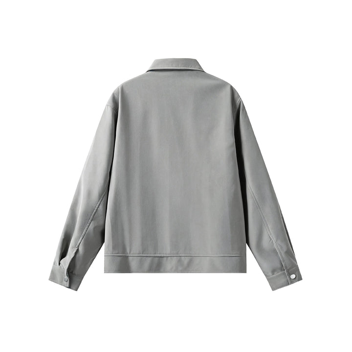 Men's Lightweight Bomber Jacket in Field Style with Full-length Zipper and Zipper Chest Pockets Mune Fashion