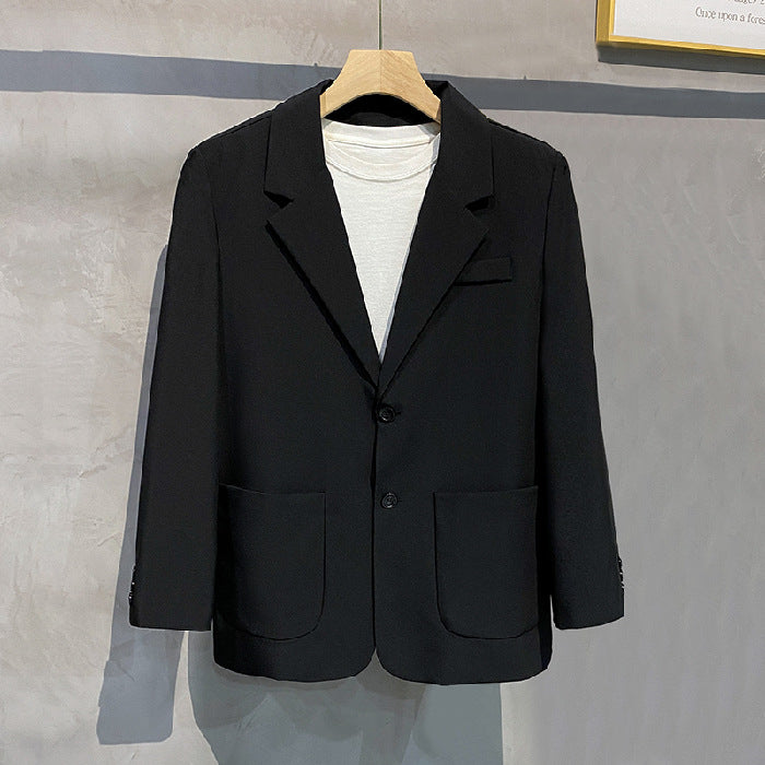 Men's Modern Oversized Blazer in Minimalist Look with Patch Pockets Mune Fashion