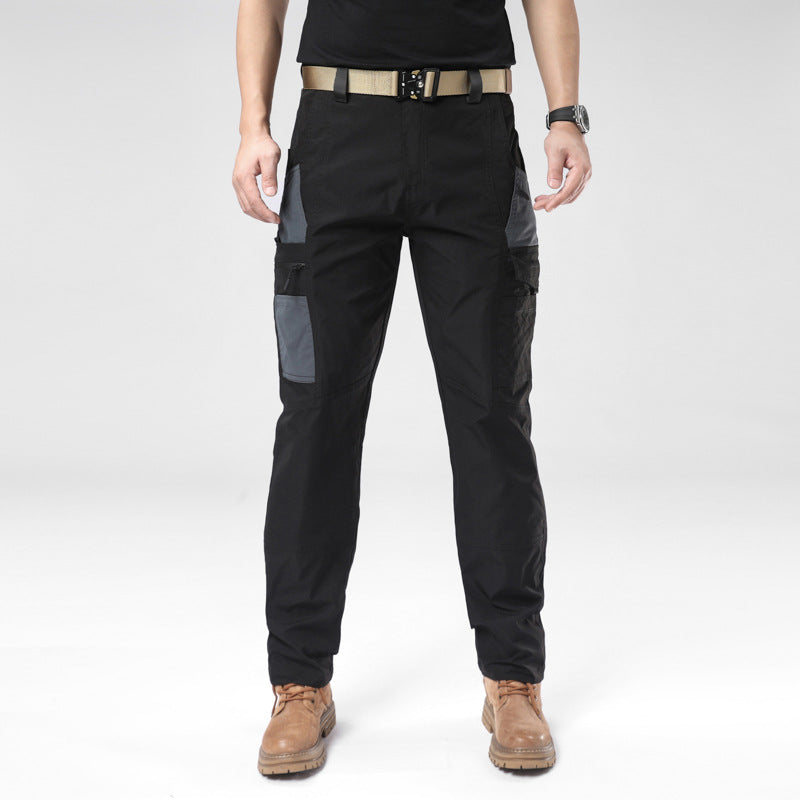 Men's Technical Cargo Work Pants with Reinforced Knee Patches and Multi-Pockets Mune Fashion