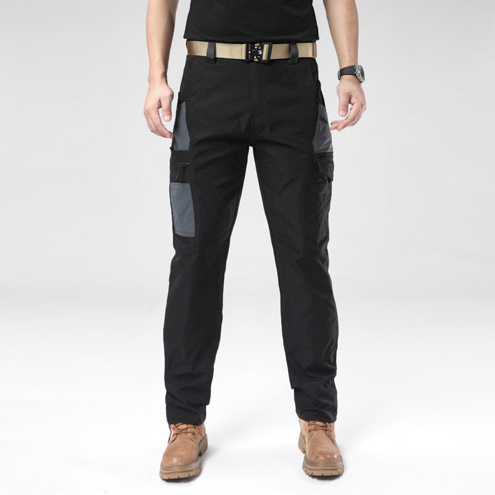 Men's Technical Cargo Work Pants with Reinforced Knee Patches and Multi-Pockets Mune Fashion