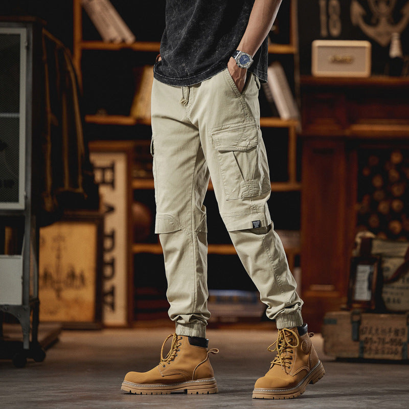Men's Robust Ripstop Cargo Joggers with Ergonomic Knee Inserts, Velcro Flaps, and Adjustable Hem Mune Fashion