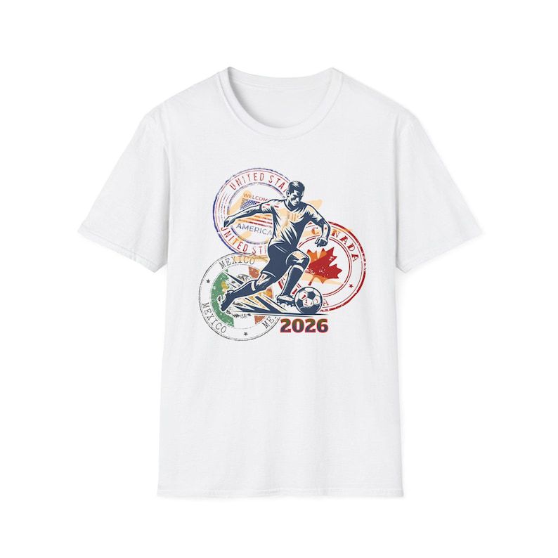Unisex nan sporty football T-shirt with retro stamp print and breathable cotton blend Mune Fashion